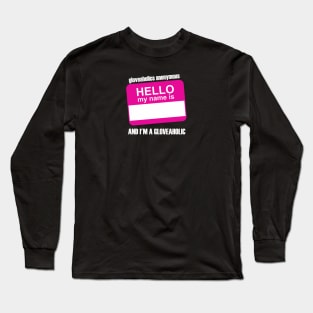 Hello. My name is... (pink badge & white text) Long Sleeve T-Shirt